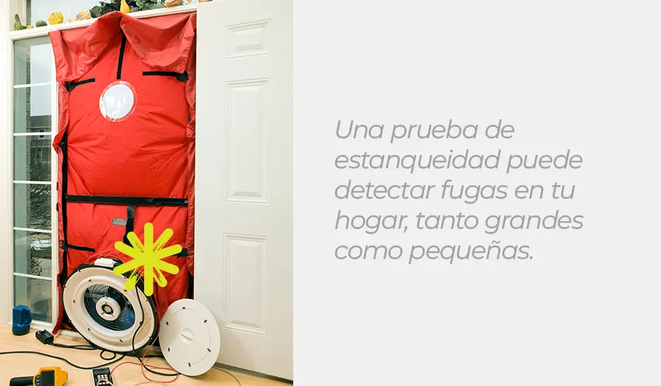 A blower door test can identify gaps in your home, large and small.